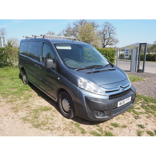 3028 - Citroen Dispatch. Showing 146,000 miles. MOT until 26/01/27. Reg. WG16 YTF. V5 and key in office