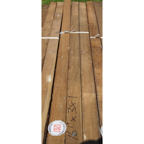 1207 - Sawn timber 16ft x3