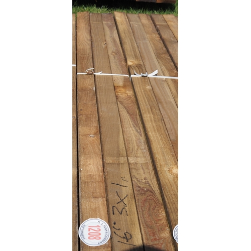 1208 - Sawn timber 16ft x3