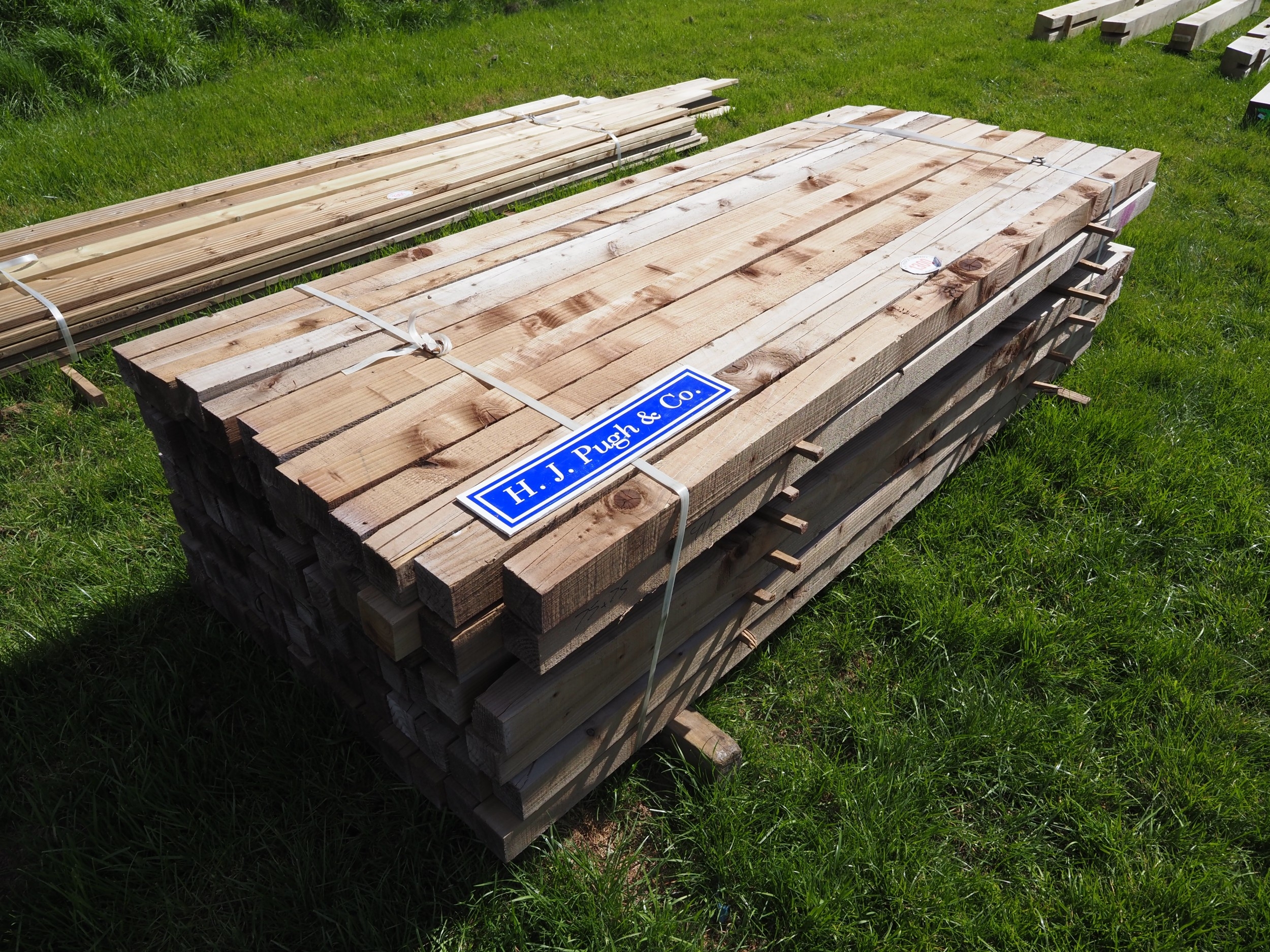 Sawn treated timber posts 2.4m x75x75 - 91