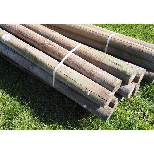 Pointed posts 7ft x 4/5" - 10