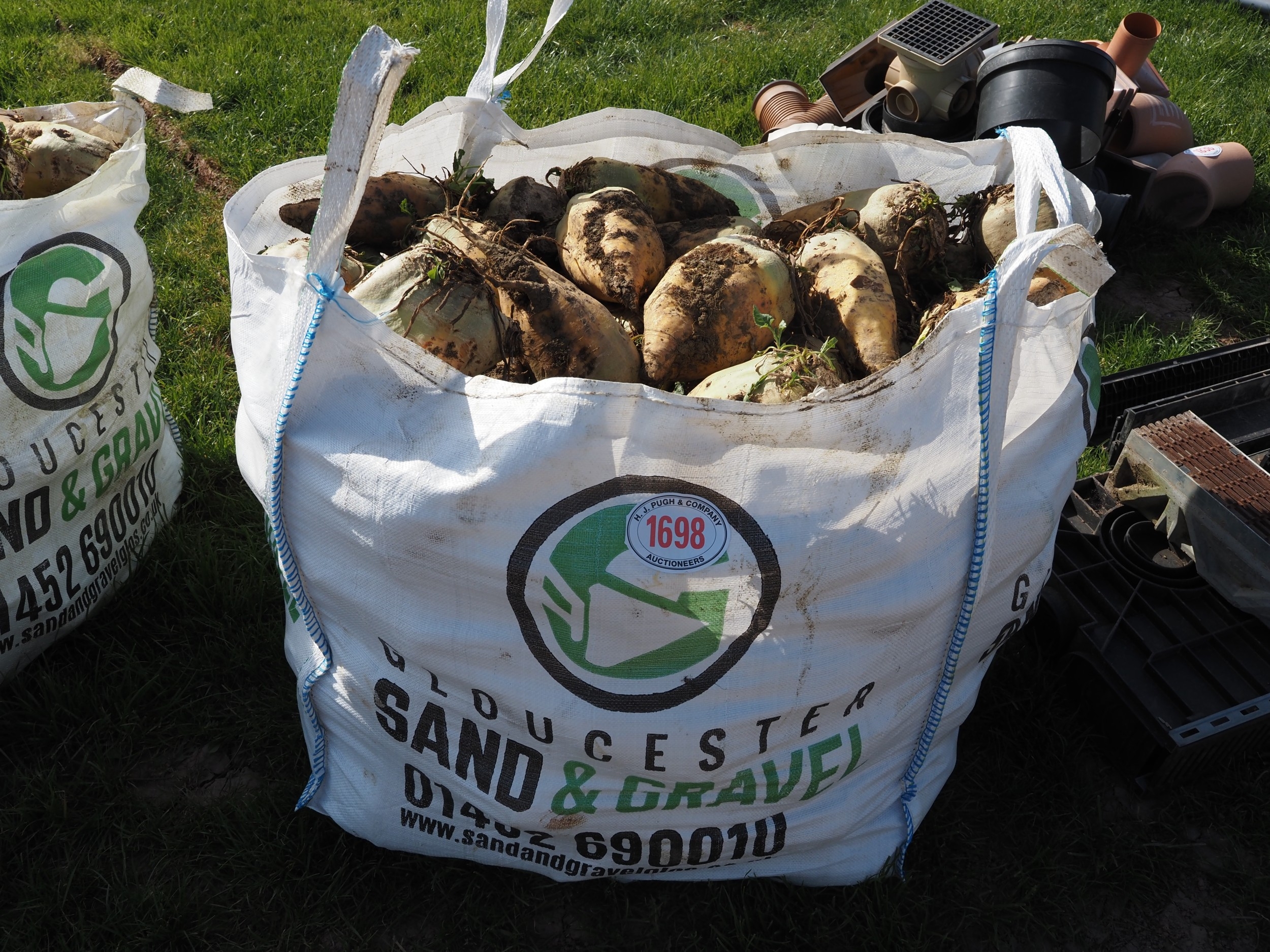Tote bag of fodder beet