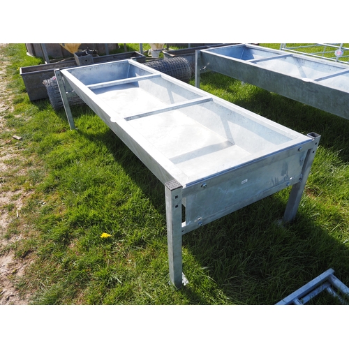 Galvanised beef trough 8ft - 1