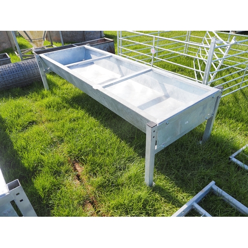 Galvanised beef trough 8ft - 1