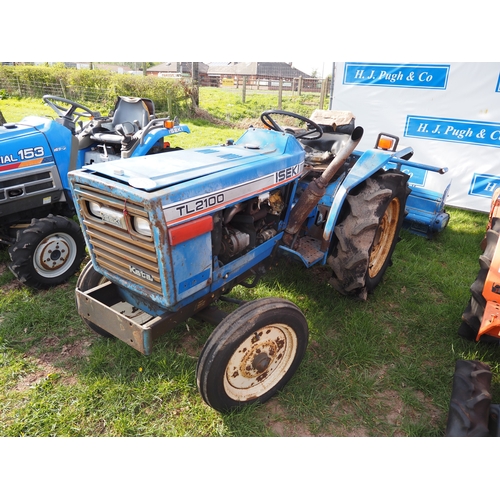 2015 - Iseki TL2100 compact tractor and tiller. Key in office