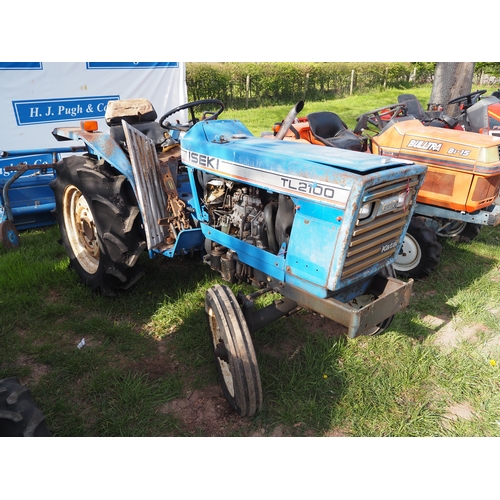 2015 - Iseki TL2100 compact tractor and tiller. Key in office