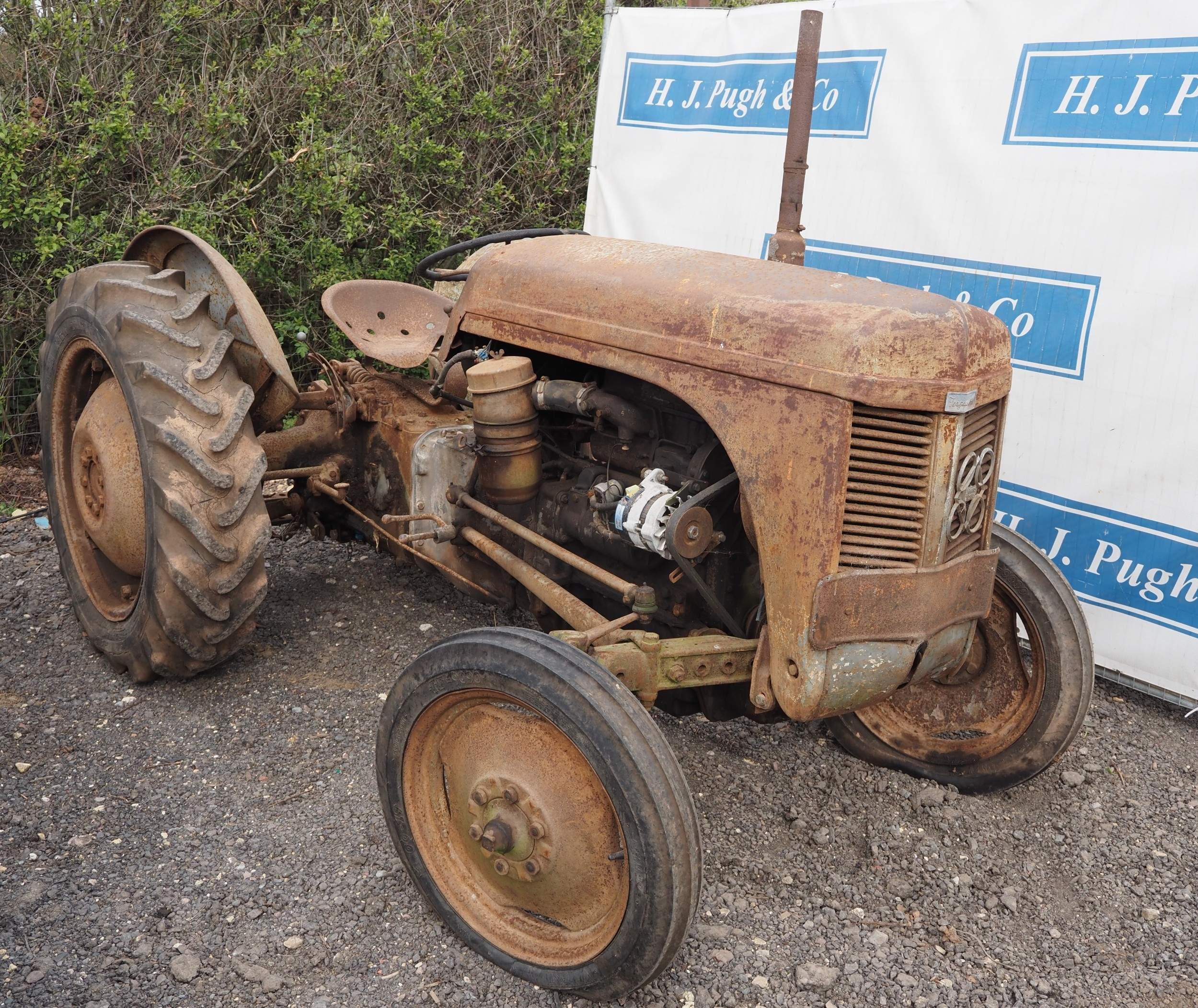 Ferguson TEA P3 tractor. Fitted with Fullet hitch and trailer tipping ...
