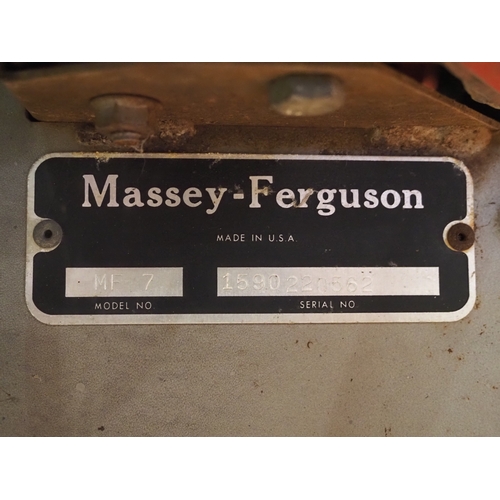 Massey Ferguson No.7 rising garden tractor, complete with mower