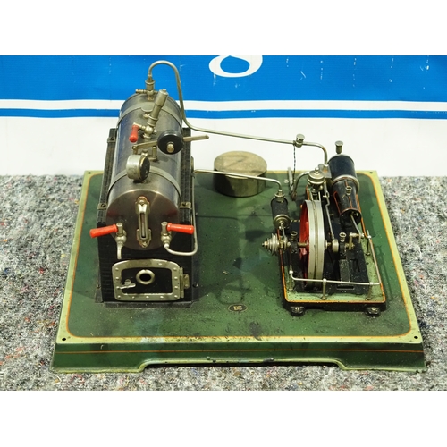 Live steam display model