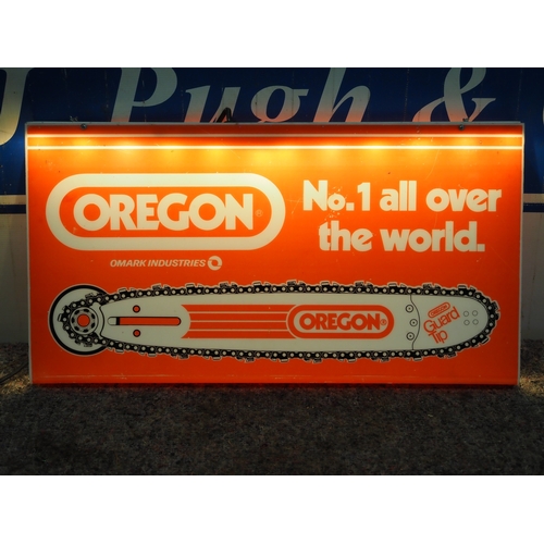 Oregon lightbox sign 11½