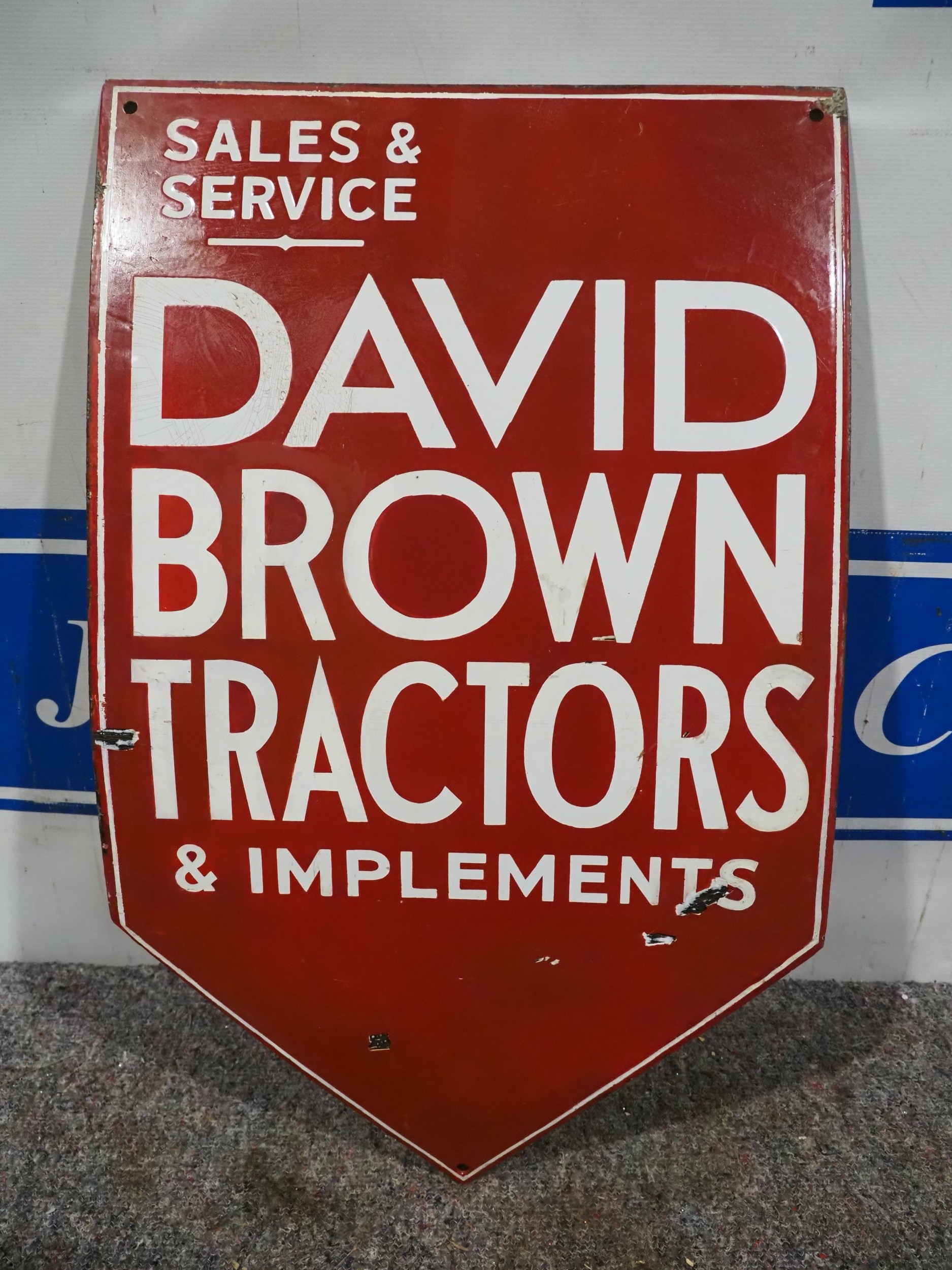 Enamel sign - David Brown Tractors & Implements Sales & Service 29