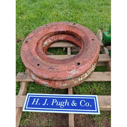 Set of rear wheel weights - 4