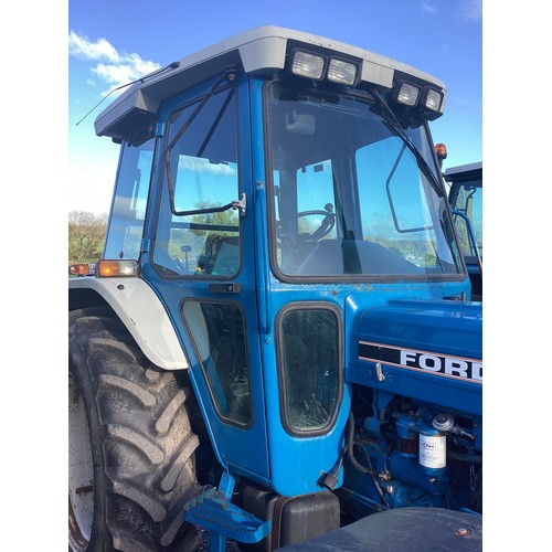 Ford 6410 4WD tractor. Runs and drives. Fitted with front weight frame ...