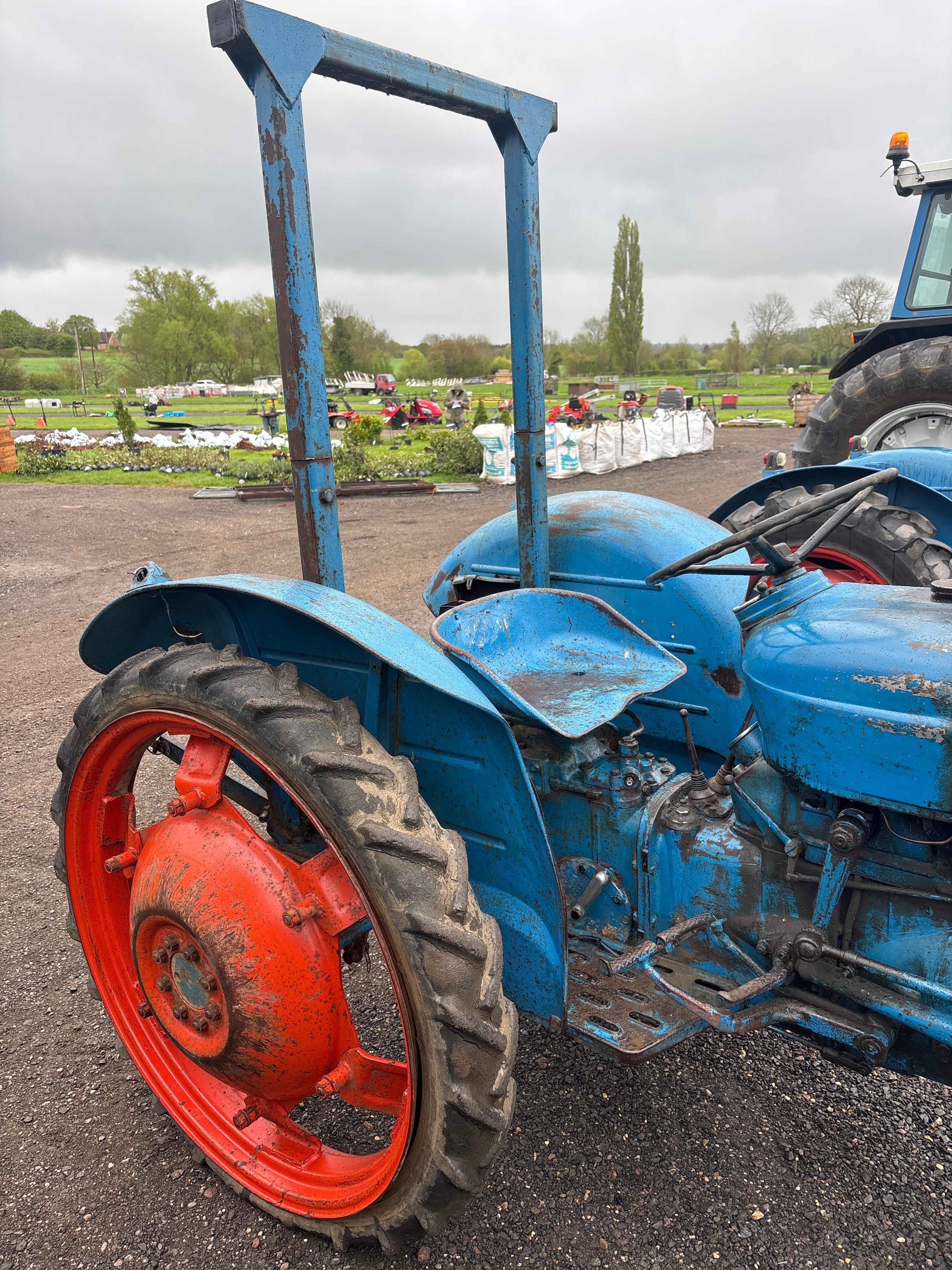 Fordson Dexta. 1959. Runs and drives. Fitted with roll frame and row ...