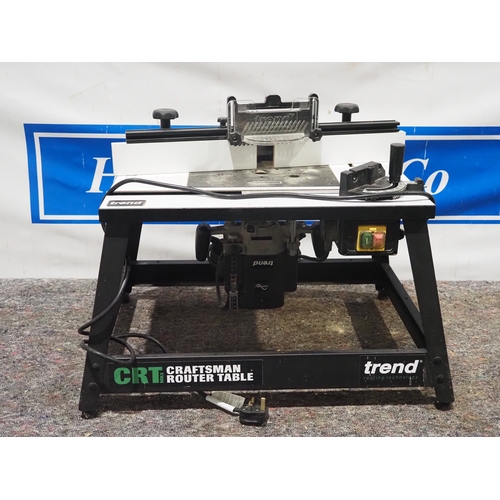 Trend CRT mk3 craftsman router table to include Trend router 240v