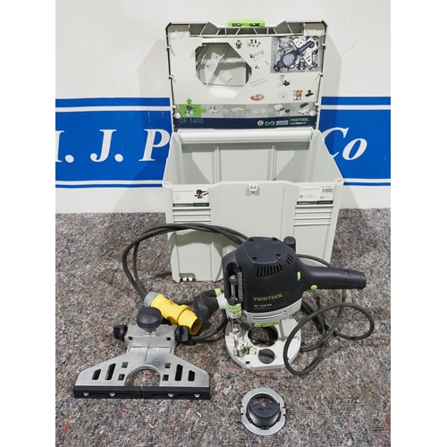 219 - Festool OF 1400EQ plus router in box. 110v