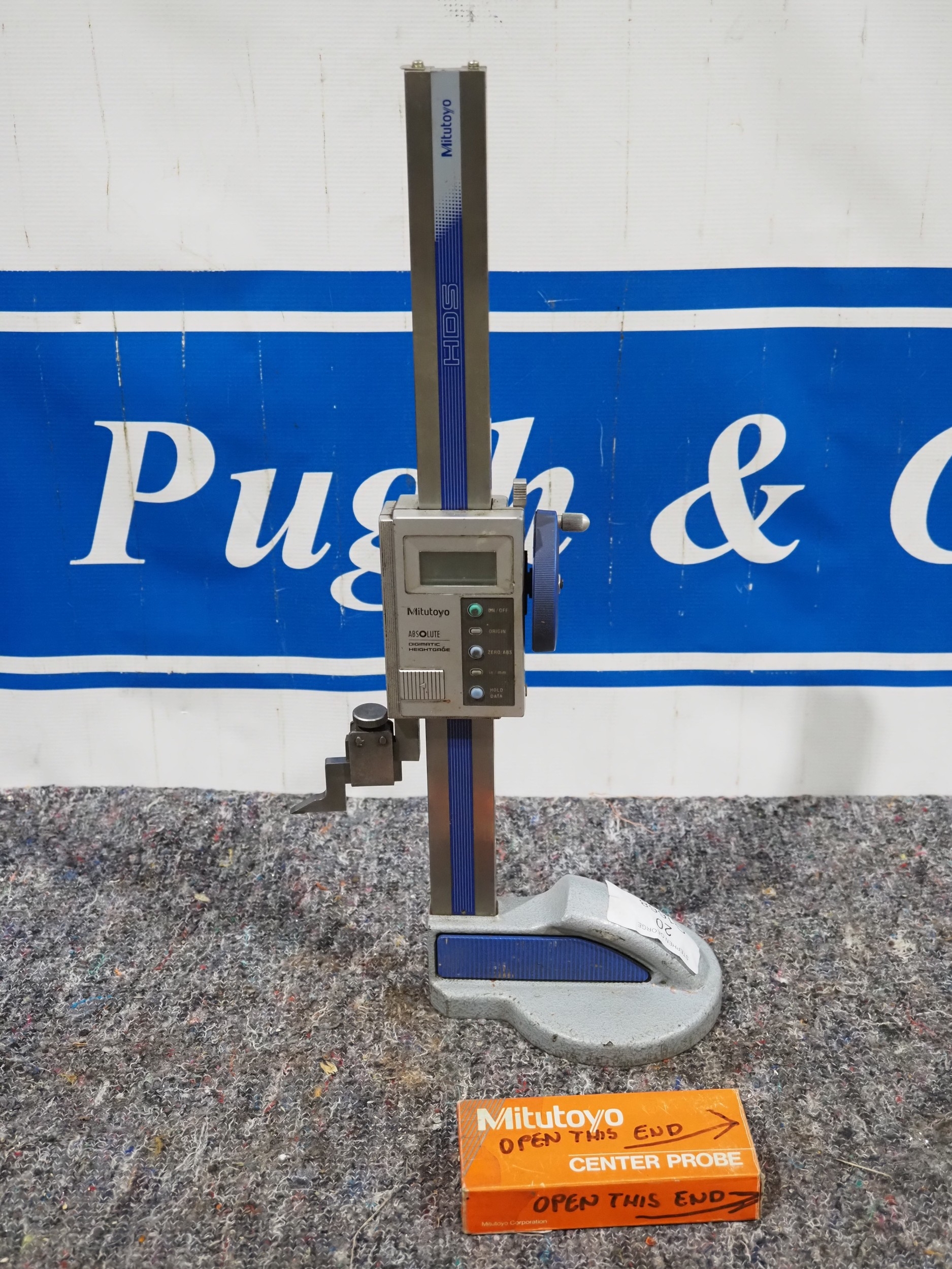 Mitutoyo absolute digimatic height gauge and Mitutoyo center probe