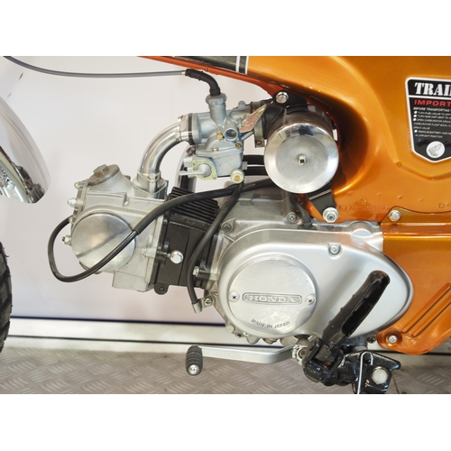 11 - Honda CT70 trails bike. 1970. 72cc
Frame No. CT70-209156
Engine No. CT70E209020
Engine turns over wi... 