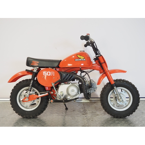 15 - Honda Z50R 'Tahitian Red' monkey bike. 1981. 50cc
Frame No. AB0204BS209283
Engine No. AB02E-5209321
... 