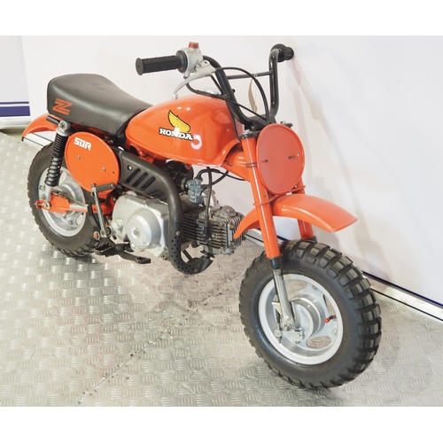 14 - Honda Z50R 'Tahitian Red' monkey bike. 1980. 50cc
Frame No. AB02-5111040
Engine No. AB02E-5111093
Ha... 