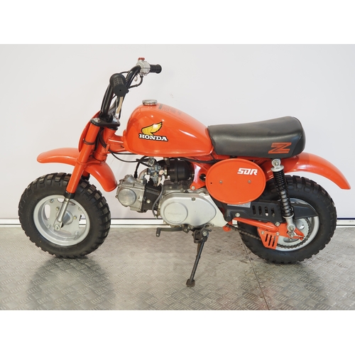 14 - Honda Z50R 'Tahitian Red' monkey bike. 1980. 50cc
Frame No. AB02-5111040
Engine No. AB02E-5111093
Ha... 