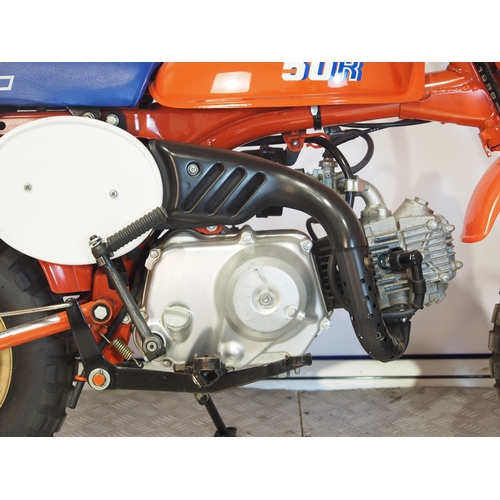 19 - Honda Z50R monkey bike. 1986. 50cc
Frame No. AB0204GS709306
Engine No. AB02E-5709235
Has not been ru... 