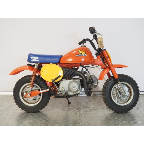 17 - Honda Z50R monkey bike. 1984. 50cc
Frame No. AB0205ES504512
Engine No. AB02E-5504498
Has not been ru... 