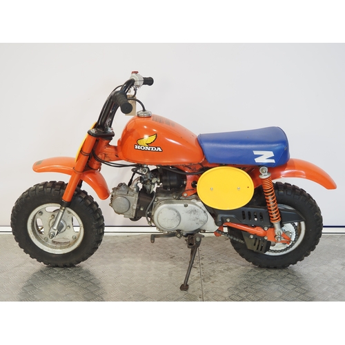 17 - Honda Z50R monkey bike. 1984. 50cc
Frame No. AB0205ES504512
Engine No. AB02E-5504498
Has not been ru... 