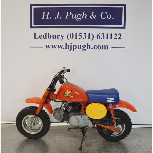 17 - Honda Z50R monkey bike. 1984. 50cc
Frame No. AB0205ES504512
Engine No. AB02E-5504498
Has not been ru... 