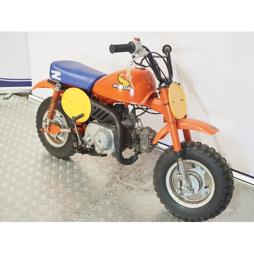 17 - Honda Z50R monkey bike. 1984. 50cc
Frame No. AB0205ES504512
Engine No. AB02E-5504498
Has not been ru... 
