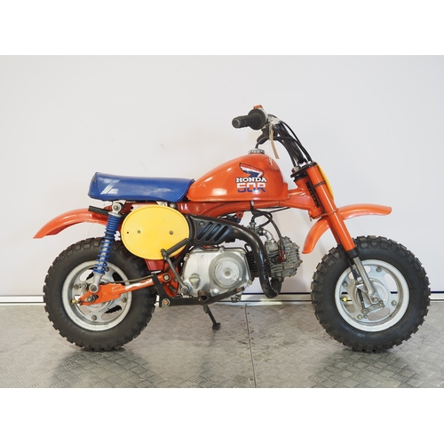 18 - Honda Z50R 'Blaze Red' monkey bike. 1985. 50cc
Frame No. AB0208FS604198
Engine No. AB02E-5604185
Has... 