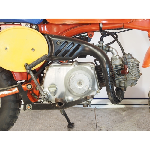 18 - Honda Z50R 'Blaze Red' monkey bike. 1985. 50cc
Frame No. AB0208FS604198
Engine No. AB02E-5604185
Has... 