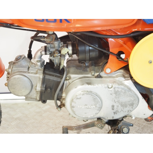 18 - Honda Z50R 'Blaze Red' monkey bike. 1985. 50cc
Frame No. AB0208FS604198
Engine No. AB02E-5604185
Has... 