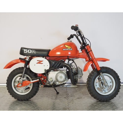 16 - Honda Z50R monkey bike. 1982. 50cc
Frame No. AB020CS312542
Engine No. AB02E5312607
Has not been runn... 