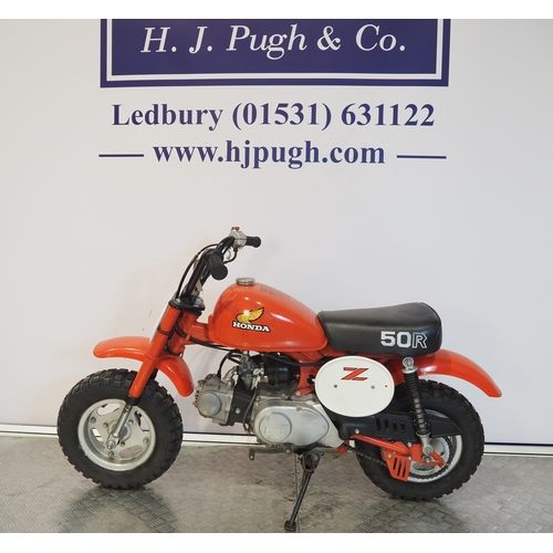 16 - Honda Z50R monkey bike. 1982. 50cc
Frame No. AB020CS312542
Engine No. AB02E5312607
Has not been runn... 