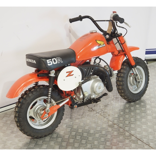 16 - Honda Z50R monkey bike. 1982. 50cc
Frame No. AB020CS312542
Engine No. AB02E5312607
Has not been runn... 