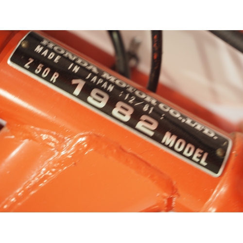 16 - Honda Z50R monkey bike. 1982. 50cc
Frame No. AB020CS312542
Engine No. AB02E5312607
Has not been runn... 