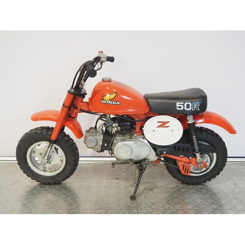 16 - Honda Z50R monkey bike. 1982. 50cc
Frame No. AB020CS312542
Engine No. AB02E5312607
Has not been runn... 