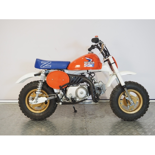 21 - Honda Z50R  monkey bike. 1987. 50cc
Frame No. JH2AB0205HS802304
Engine No. AB02E5802489
Has not been... 