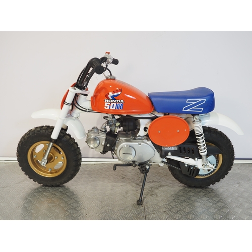 21 - Honda Z50R  monkey bike. 1987. 50cc
Frame No. JH2AB0205HS802304
Engine No. AB02E5802489
Has not been... 
