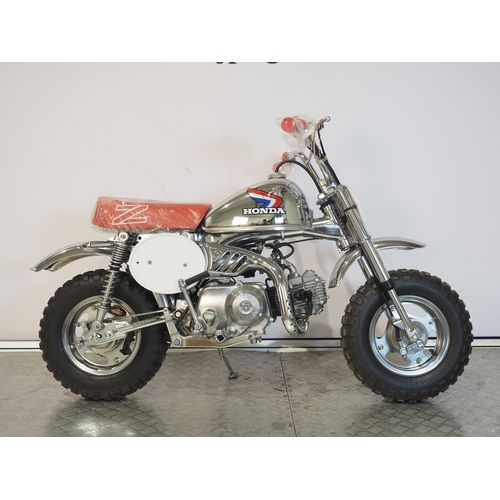 20 - Honda Z50RD 'Christmas special' monkey bike. 1986. 50cc
Frame No. JH2AB020CGS703412
Engine No. AB02E... 