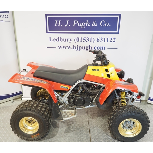 26 - Yamaha YFZ350(H) Banshee quad. 1996
Frame No. 3GG-107749
Engine No. 3GG-106678
Has not been run for ... 