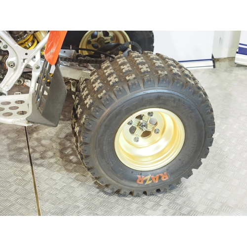 26 - Yamaha YFZ350(H) Banshee quad. 1996
Frame No. 3GG-107749
Engine No. 3GG-106678
Has not been run for ... 