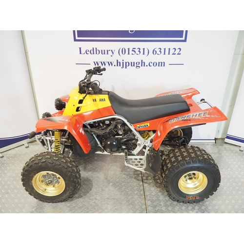 26 - Yamaha YFZ350(H) Banshee quad. 1996
Frame No. 3GG-107749
Engine No. 3GG-106678
Has not been run for ... 