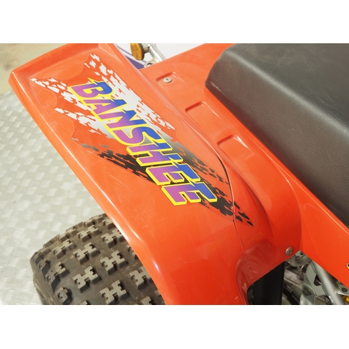 26 - Yamaha YFZ350(H) Banshee quad. 1996
Frame No. 3GG-107749
Engine No. 3GG-106678
Has not been run for ... 