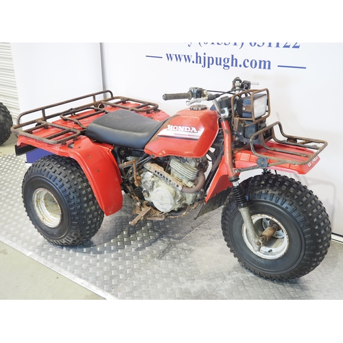28 - Honda ATC250ES Big Wheel trike. 1985. 246cc
Frame No. JH3TE0401FM088246
Engine No. TE04E-5141237
Run... 
