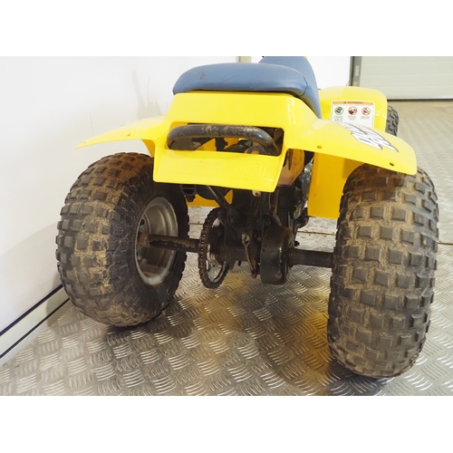 34 - Suzuki LT50 quad runner. 
Frame No. KM4AA11AK1102067
Runs and rides.
Runs and rides but has been par... 