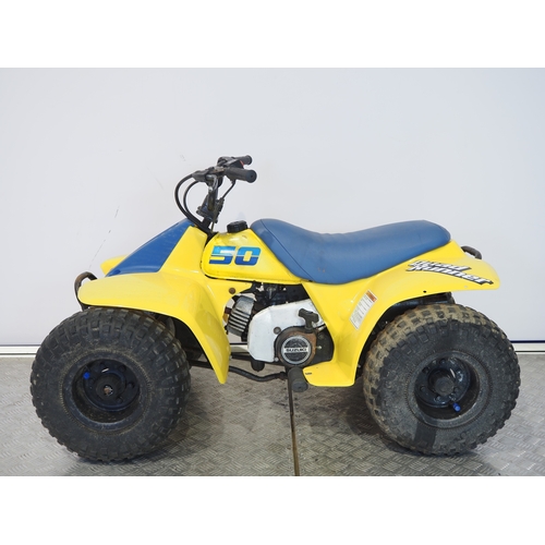 34 - Suzuki LT50 quad runner. 
Frame No. KM4AA11AK1102067
Runs and rides.
Runs and rides but has been par... 