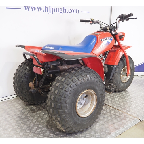 35 - Honda ATC 125M trike. 1987. 124cc
Frame No. JH3TE0106HK301839
Engine No. TE01E-2301842
Runs and ride... 