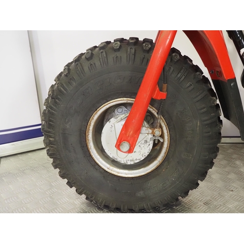35 - Honda ATC 125M trike. 1987. 124cc
Frame No. JH3TE0106HK301839
Engine No. TE01E-2301842
Runs and ride... 